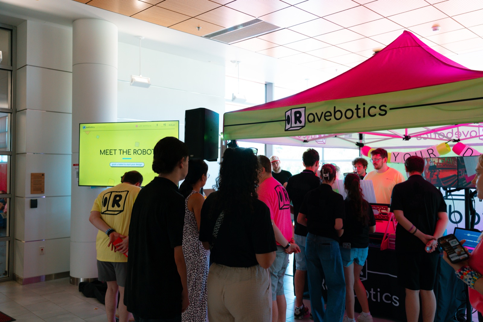 the crowd the booth pulls at an event
